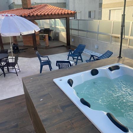 Cobertura Guarujá Apto com Jacuzzi e Churrasqueira Exterior foto