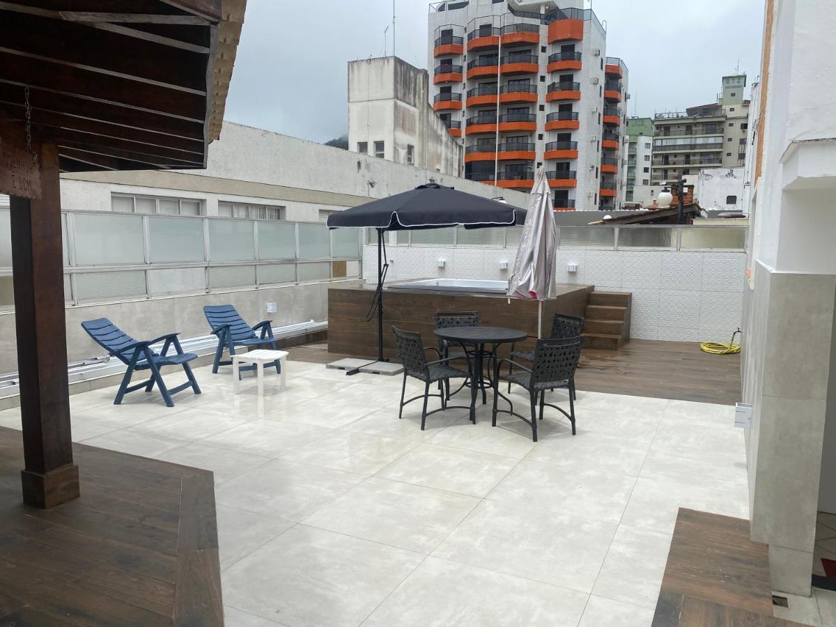 Cobertura Guarujá Apto com Jacuzzi e Churrasqueira Exterior foto